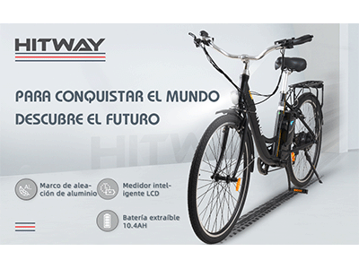 bicicleta electrica urbana Hitway 26